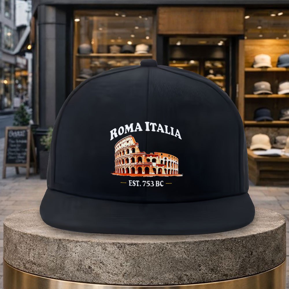 Street Fashion Roma - โรม่า อิตาเลีย โคลอสเซียมหมวกเบสบอลโพลีไฟเบอร์ปรับได้สตรีทแฟชั่นหมวกผู้ใหญ่สำหรับทั้งชายและหญิง