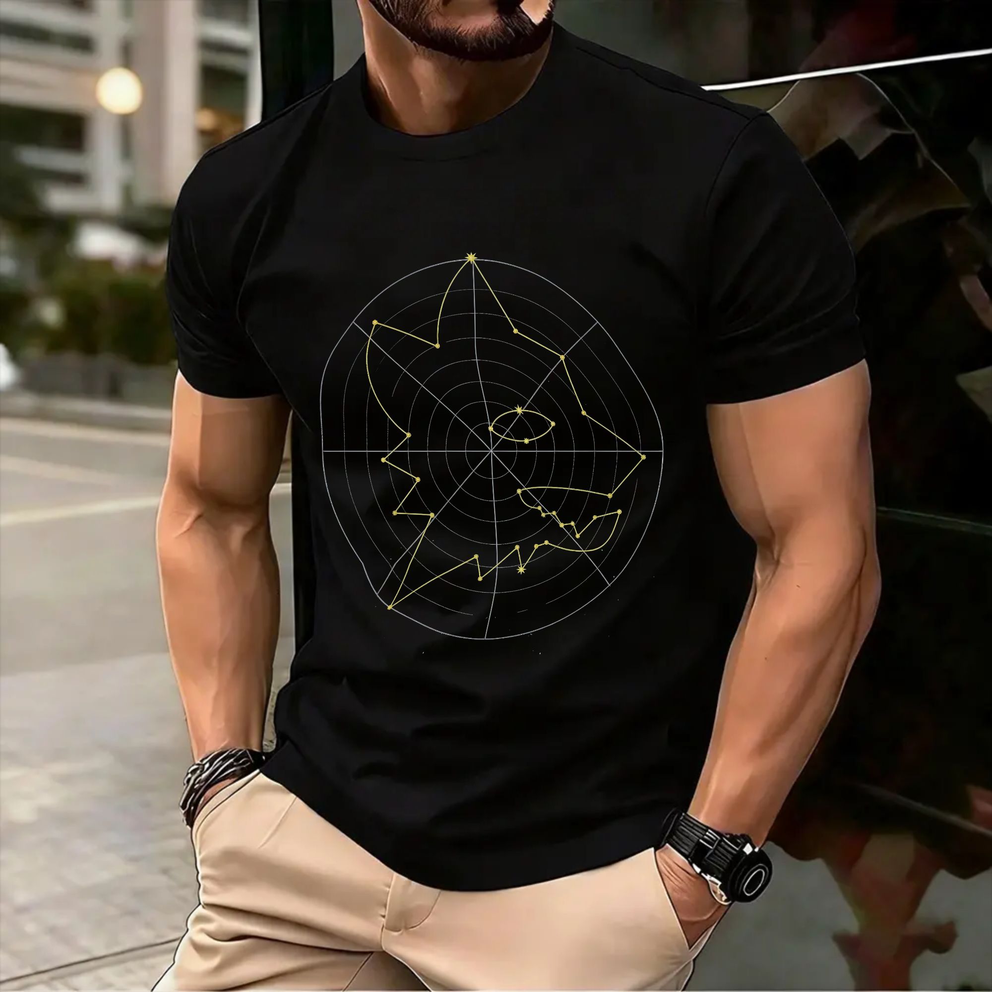 Street Fashion Roma - ผู้ชาย โรมา อด แอสตร้าเสื้อยืดผ้าฝ้ายเสื้อผ้าฤดูร้อนสไตล์สตรีทแขนสั้นเสื้อยืดคอกลมแฟชั่นการออกแบบเสื้อยืด