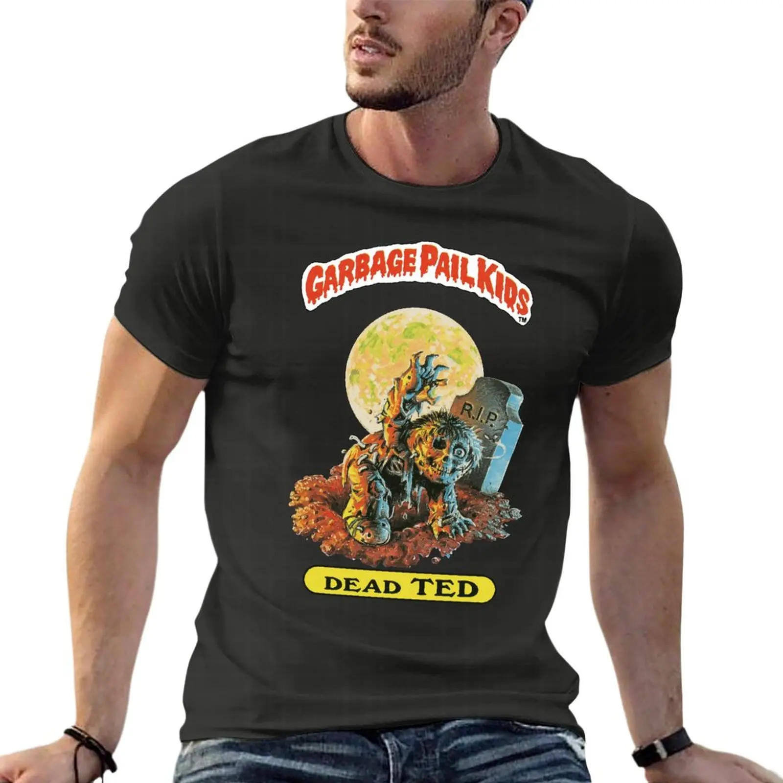 Street Fashion Mood - เสื้อทีเชิ่ตคอตตอน100% สำหรับผู้ชายกระเป๋าถุงขยะเด็กตายแล้ว Ted 1980แบรนด์ Kaus OVERSIZE