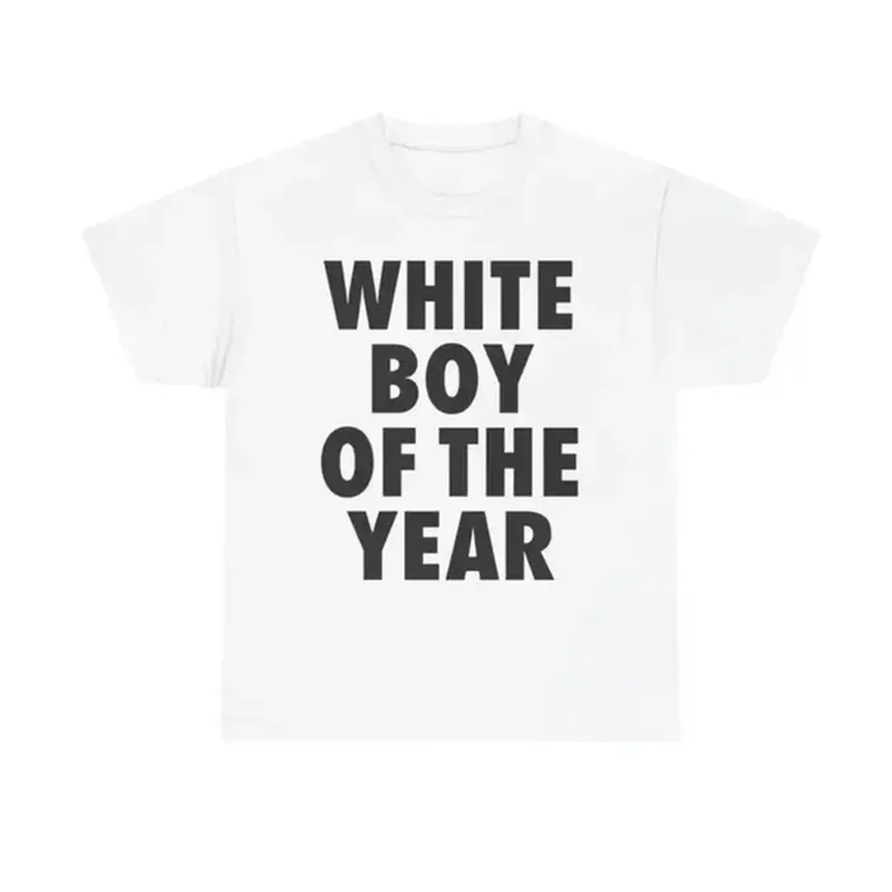 Street Fashion Mood - เสื้อยืด White Boy Of The Year,