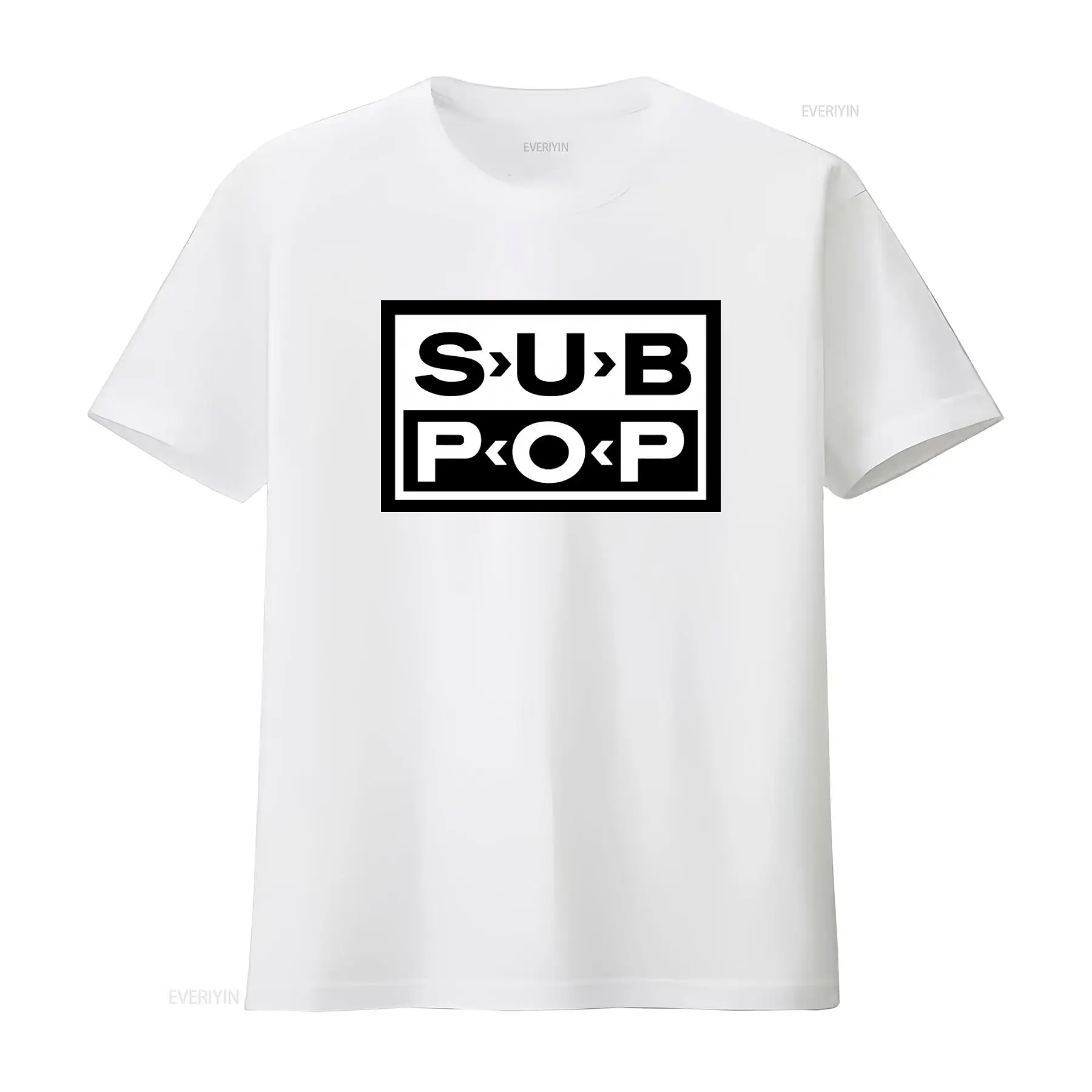 เสื้อยืดโลโก้ Sub Pop สีดำ พิม - Street Fashion Mood บทวิจารณ์และราคา