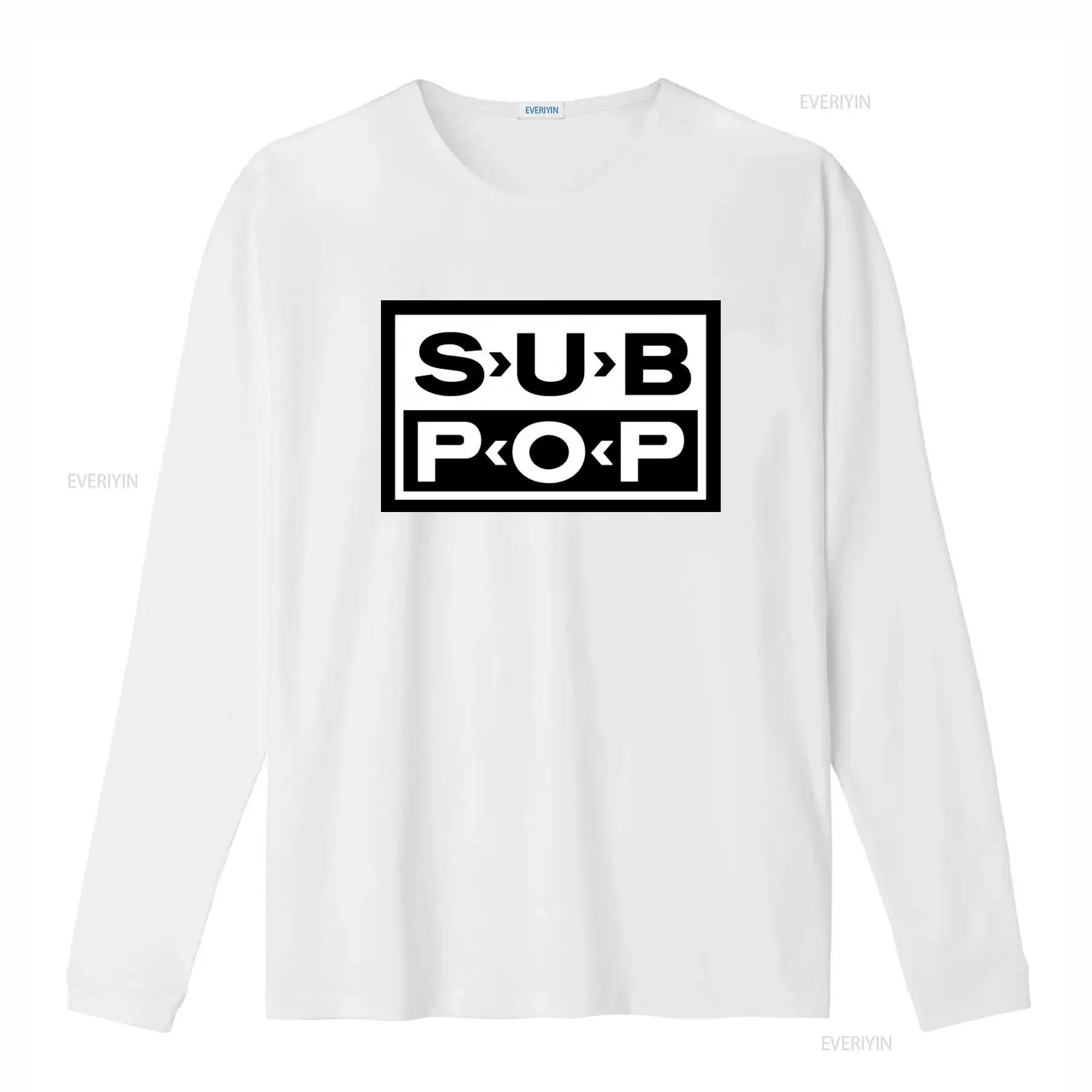 เสื้อยืดโลโก้ Sub Pop สีดำ พิม - Street Fashion Mood บทวิจารณ์และราคา