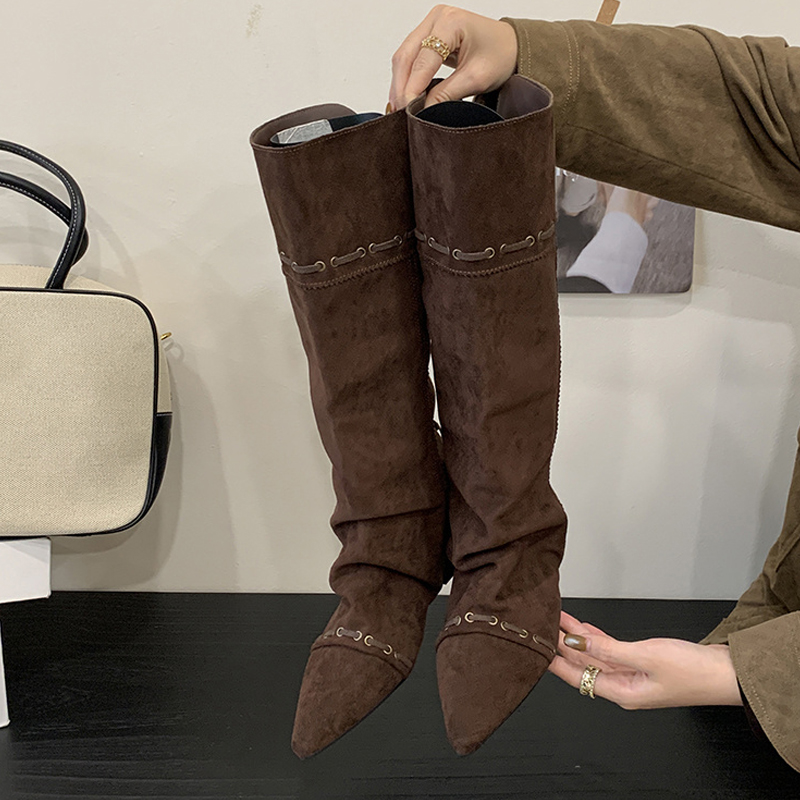 รองเท้าบูทหุ้มข้อผูกเชือกแบบมี - Street Fashion Vintage บทวิจารณ์และราคา