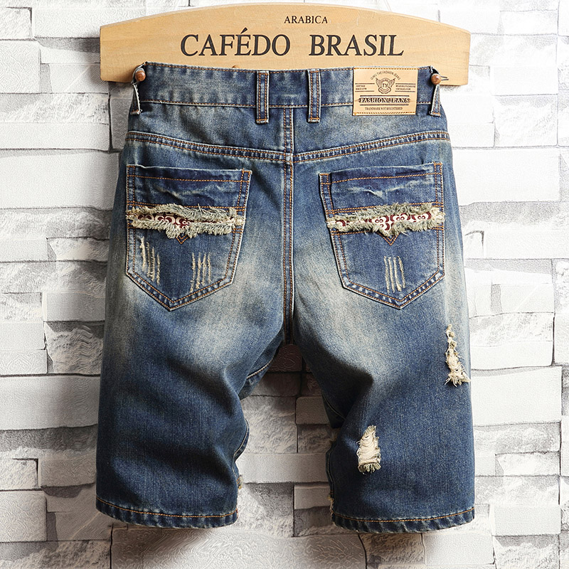 กางเกงยีนส์ขาสั้นสไตล์ฮิปฮอปขา - Street Fashion Jeans บทวิจารณ์และราคา