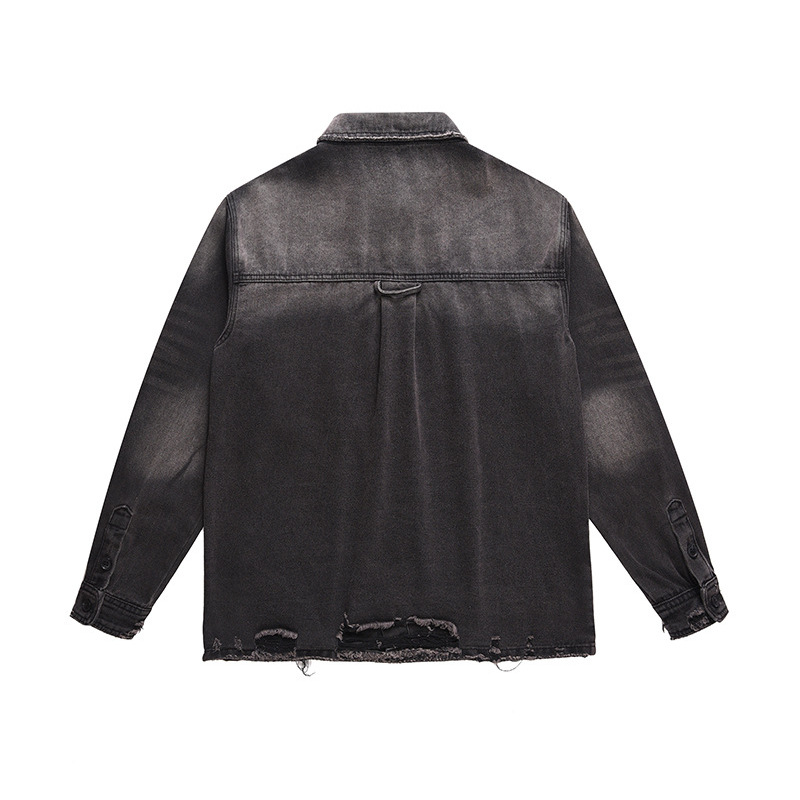เสื้อแจ็คเก็ตยีนส์ขาดๆ สไตล์สต - Street Fashion Vintage บทวิจารณ์และราคา