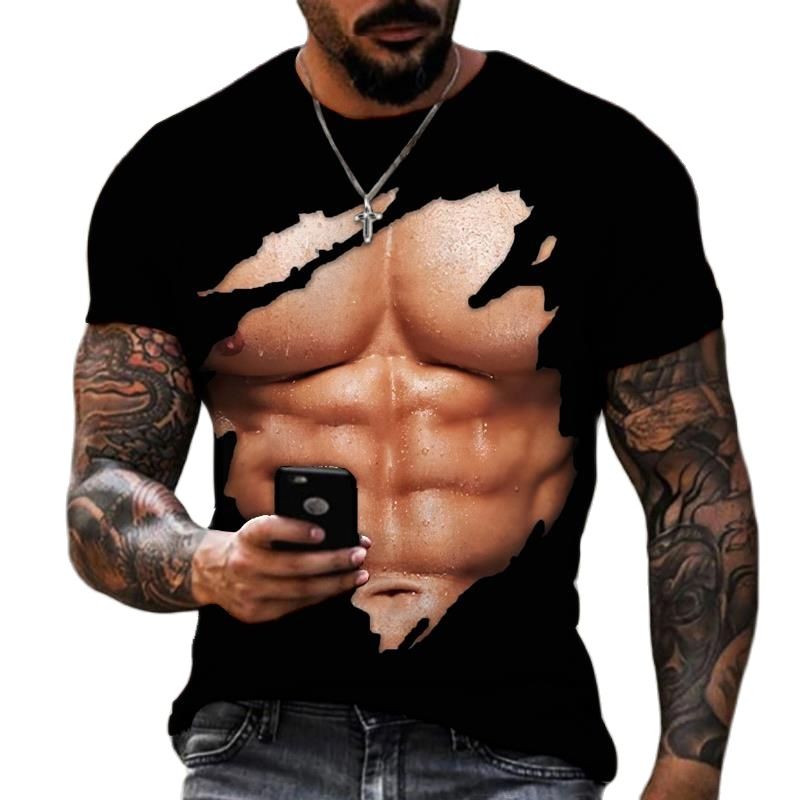 ฤดูร้อนแฟชั่นผู้ชาย3D พิมพ์กล้ - Street Fashion For Short Guys บทวิจารณ์และราคา