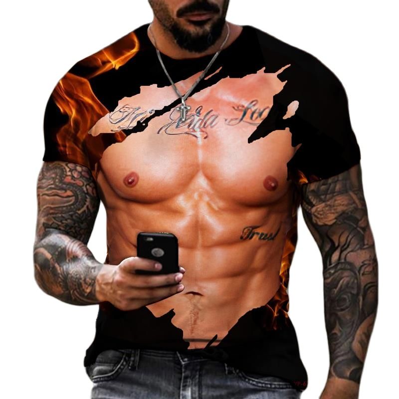 ฤดูร้อนแฟชั่นผู้ชาย3D พิมพ์กล้ - Street Fashion For Short Guys บทวิจารณ์และราคา