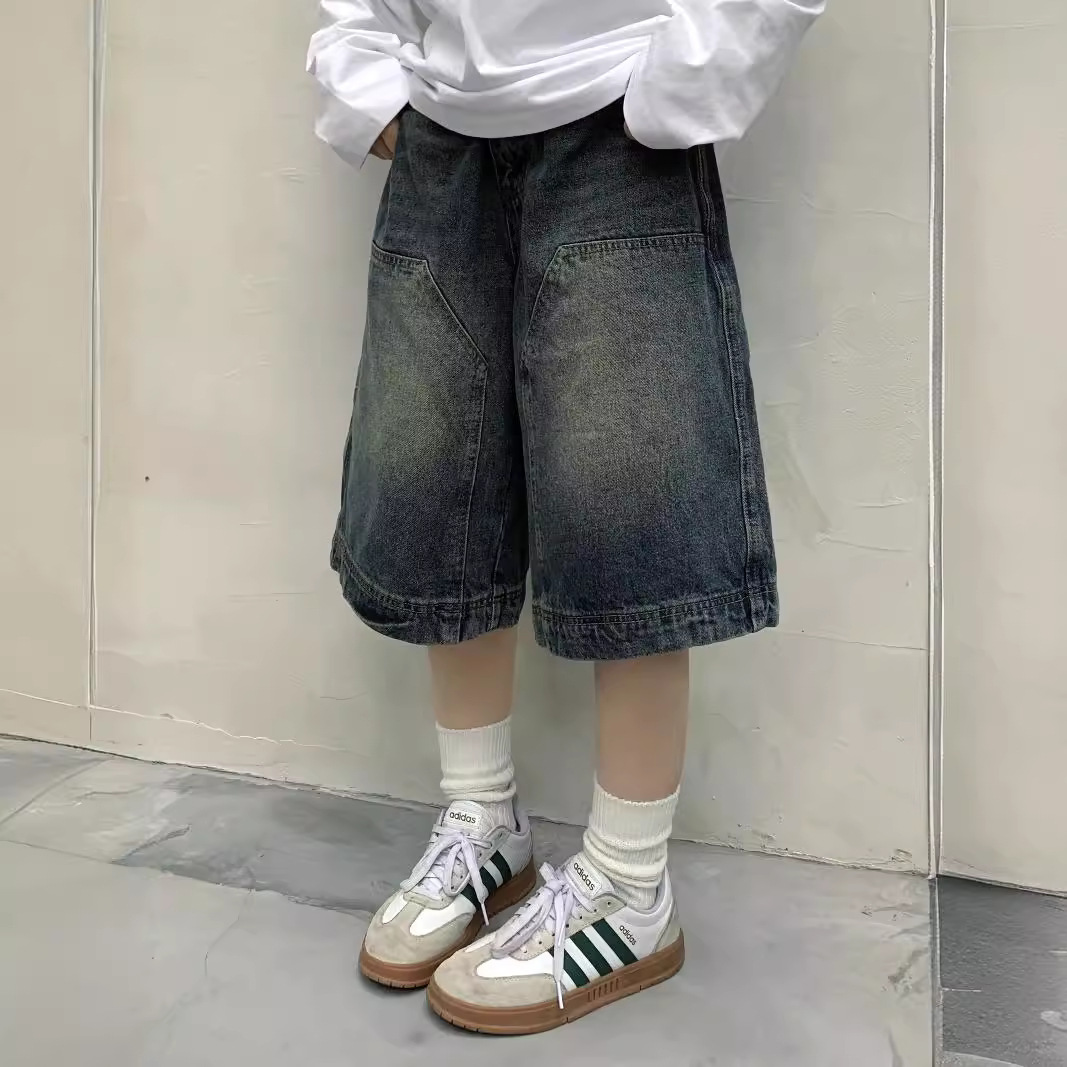 กางเกงยีนส์ขาสั้นทรงหลวมสไตล์ว - Street Fashion Jeans บทวิจารณ์และราคา