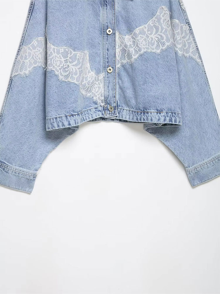 HH เสื้อแจ็คเก็ตยีนส์สีน้ำเงิน - Street Fashion Vintage บทวิจารณ์และราคา
