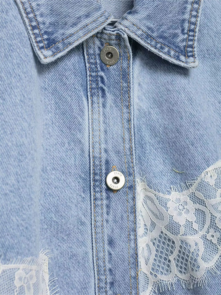 HH เสื้อแจ็คเก็ตยีนส์สีน้ำเงิน - Street Fashion Vintage บทวิจารณ์และราคา