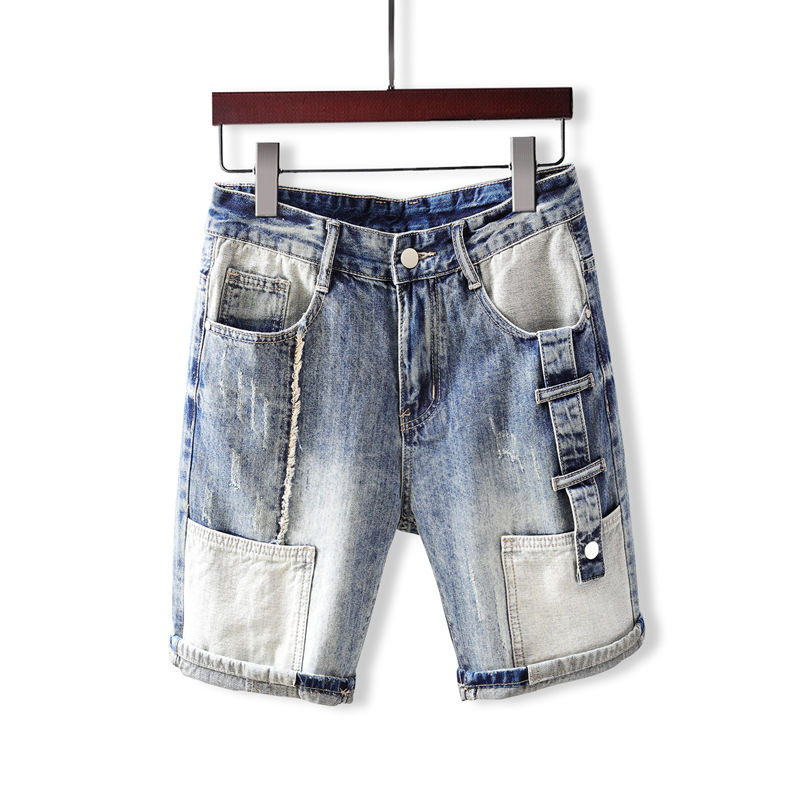กางเกงยีนส์ขาสั้นผู้ชายกางเกงพ - Street Fashion Jeans บทวิจารณ์และราคา