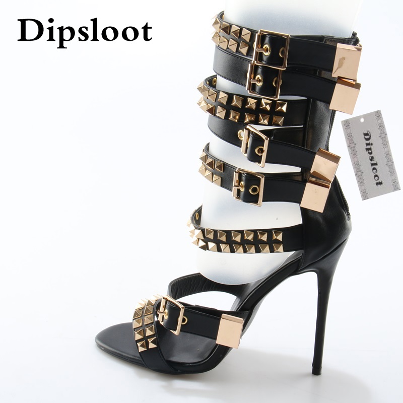 รองเท้าส้นสูงแบบเปิดนิ้วเท้า ส - Street Fashion Roma บทวิจารณ์และราคา