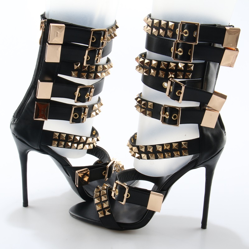 รองเท้าส้นสูงแบบเปิดนิ้วเท้า ส - Street Fashion Roma บทวิจารณ์และราคา