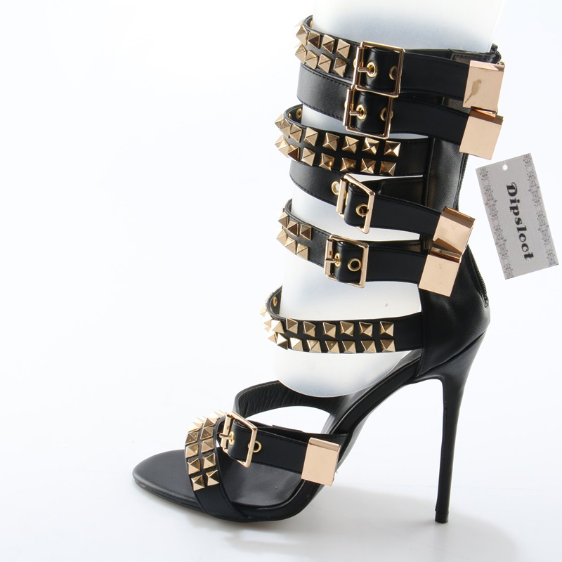 รองเท้าส้นสูงแบบเปิดนิ้วเท้า ส - Street Fashion Roma บทวิจารณ์และราคา