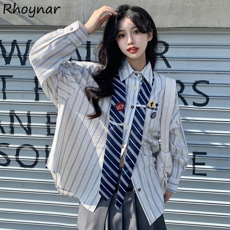 เสื้อลายทางผู้หญิง Baggy Prepp - Street Fashion Youth บทวิจารณ์และราคา
