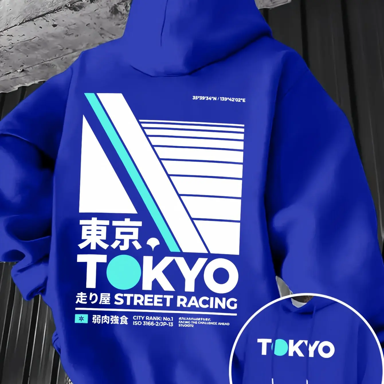 เสื้อฮู้ดดี้ผู้ชายลายพิมพ์สองด - Street Fashion In Tokyo บทวิจารณ์และราคา